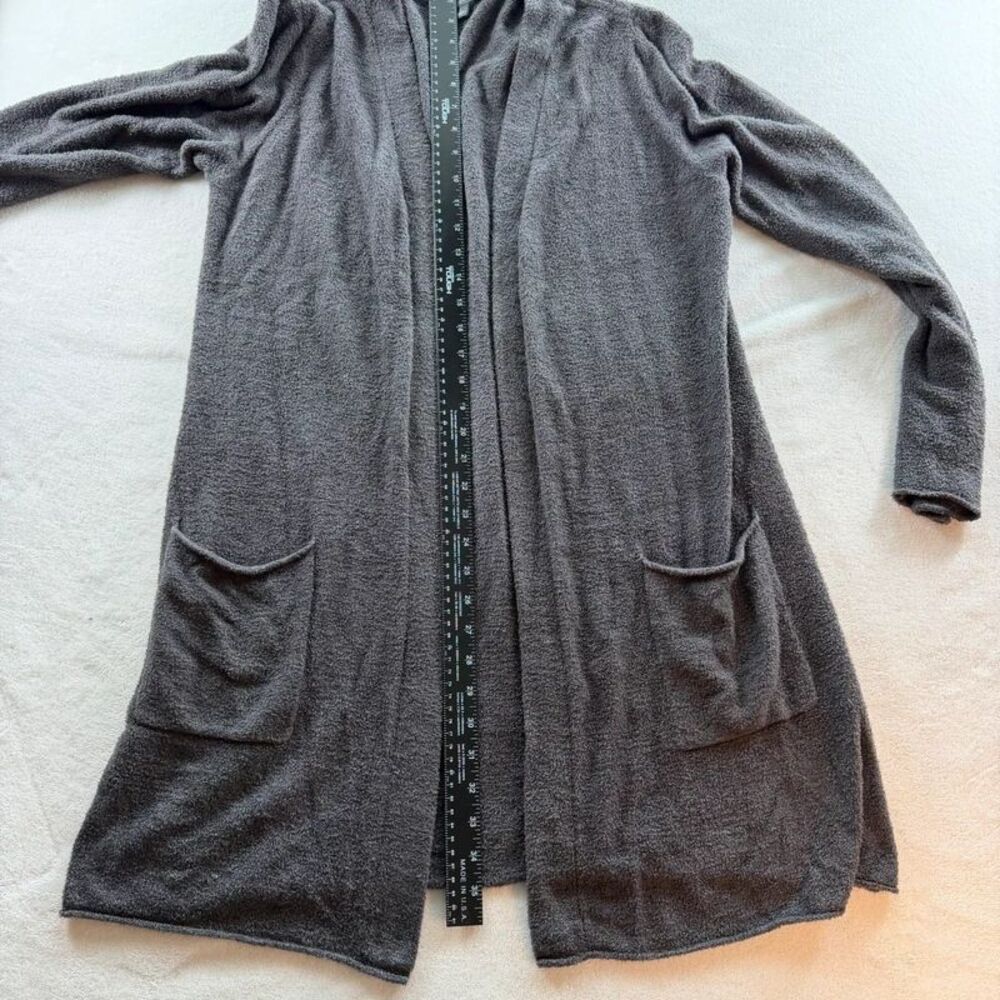 Barefoot Dreams CozyChic Lite Gray Open Front Cardigan Sweater Women Large Soft